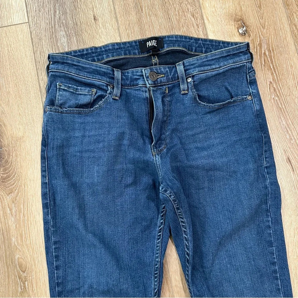 Paige Federal Women’s Mid-Rise Medium Wash Denim Slim Leg Jeans Size 32 GUC - Picture 3 of 9